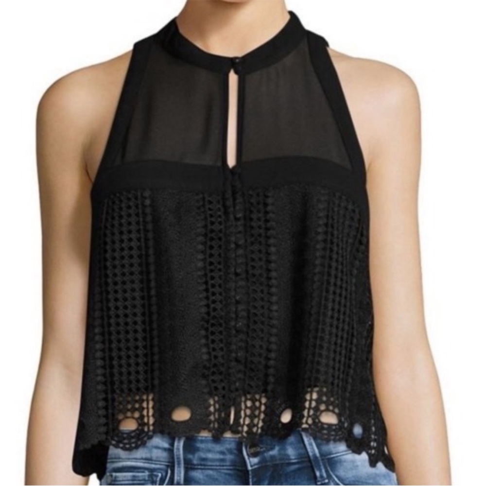 Free People Rory tank‎ Top in black Size XS